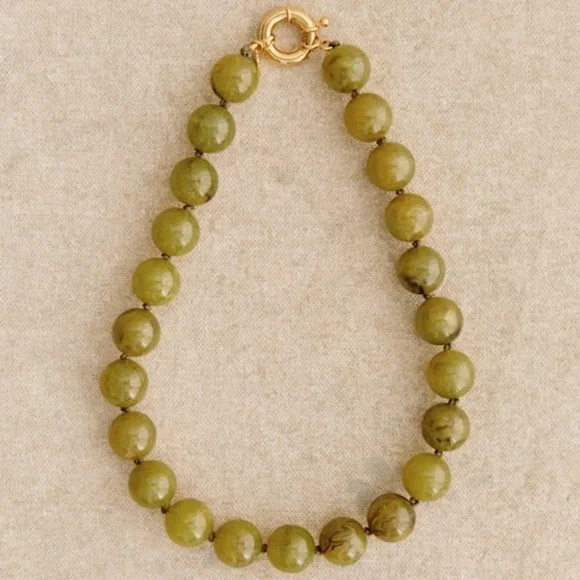 Sezane Denae Necklace Green - Picture 2 of 3